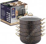 Мантоварка 4-х ярусная 7,5л d30см h40см (1) Горянка