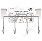 Вешалка на дверцу 4 крючк. L18см (6) 