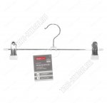 Вешалка (металл) белый L30см, прорезин.клипсы (100)