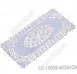 Ажурная салфетка, серебро, прям (40х84см) 