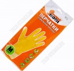 Перчатки хоз-ные, латекс, р-р M (240) 