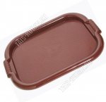 Поднос прям.(50х36 h2,5см) тём.коричнев (15) 