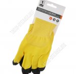 Перчатки для садовых работ 9 разм (L) полиэстер+вспененный латексный двойной полуоблив (12)  !Честный знак