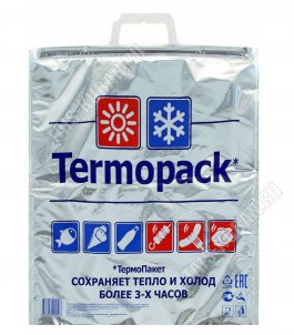 Термо-Пакет 15л 42х45см. внешн.метал./внутр.пвд, сохраняет тепл.и хол.более 3-х ч. ТПК04 (100) 