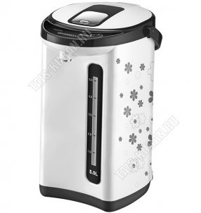 Термопот 5,0л 750Вт,автоподача воды,автоподогрев,защ.б/воды,(рис.Цветочки) СЕРЕБРО (6) 