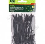 Хомуты плас. черные 100х2,5мм (100шт/уп) 