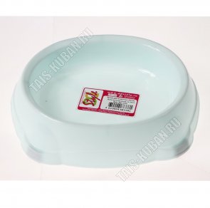 Миска д/корма 0,35л ментол,круг.(d15 h4см) (60) 