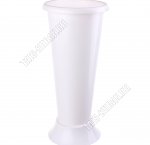 Ваза д/цветов 5,5л d20 h42,5см, белый (12) 
