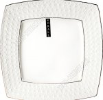 Тарелка квадрат плоская 20х20см б/уп (6) 