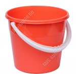 Ведро 5л (d22 h19,5см) коралл (10) 