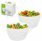 Птички на ветке Салатник набор 2шт 610мл d13 h7см