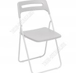 Стул со спинкой,складной, белый (44,5х41 h82см) (4) 
