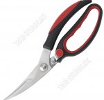 Ножницы кух.универс. 24см,лезв.сталь,2-х комп.черн/красн.пласт.ручк. 