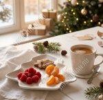 Снежинки Блюдо-шубница 25х24см 