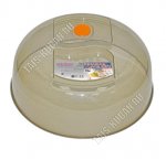 Крышка д/СВЧ с клапан.d26см,прозрач-шоколад (20) 