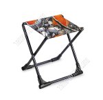 Табурет складной (усилен.сиден. ткань) (37х30 h38см) Камни и клен.листья/Серый (5) 