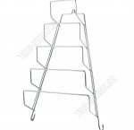 Подставка настен д/крышек 5-ти секц, пирамида, h32см, оцинк 