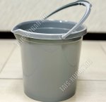 Ведро 12л серый (d30 h28,5см) (24)