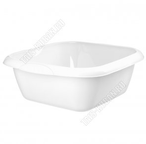 Таз квадрат 6л белый (30х30 h12,5см) (30) 