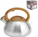 Чайник нерж 3,0л свист,цельнолитое дно (12) 