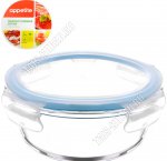 Контейнер гермет.крыш, кругл 0,95л (d17 h6,5см)