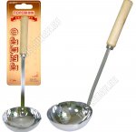 Ретро Половник L30см 125мл,нерж,дерев.ручк (6) 