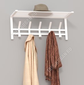 Вешалка с полкой 