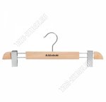 Вешалка (дерево) св.дерево L38см, металл клипсы (20)