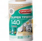 Супер-тряпка РУЛОН хлопок+полиэстер 140шт (25х21см) (12)