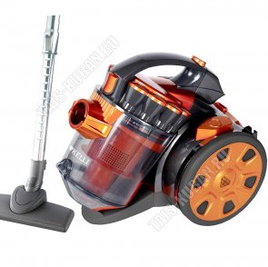 Пылесос 2400Вт. мощн.всас.420Вт.пылесбор.2,5л.(контейнер) 5-ступ.фильтрац,красный 