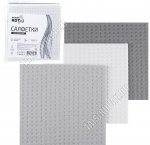 Салфетка целлюлоза 3шт (15х15см) серый (58)