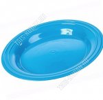 Тарелка плоск (d25см) голуб (60) 