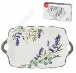 Лаванда Блюдо прямоугольное 23,5х14см, 2ручки