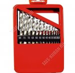 Н-р Сверл по мет. 19шт.(1.0-10мм-через 0,5мм.) НSS, цилиндрич.хвостовик, мет.коробка (5) 