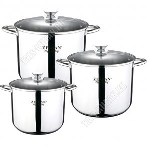 НАБОР кастрюль 3шт (баки 9,5/12,0/14,0л d24/26/28см) (2) 