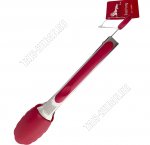 Щипцы кухонные 34,5х3,5см,нержавеющая сталь+нейлон,красный (12) 