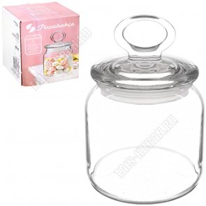 KITCHEN SLIM Банка  0,57л со стекл.гермет.крышкой (ф.цилиндр) п/уп 