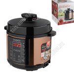 Мультиварка-скороварка 1000Вт 5л, черный/бронзовый (2) 