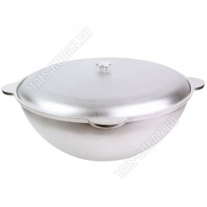 Казан татарский (д/плова) 24л d50 h22см с металлической крышкой (5) 