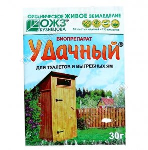 Удачный 30 гр, Средство для уличных туалетов и выгребных ям (40) 