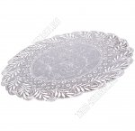 Ажурная салфетка, серебро, кругл (d38см) 