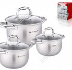 НАБОР Кастрюль ф.цилиндр, 3шт (2,1/3,0/4,0л d16/18/20см) (4)