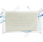 Мыло туалетное 100гр ординарное, прозрачный флоу-пак (80) 