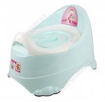 Горшок детский, с крышкой, на ножках (35х24 h22,5см) ментол, DD Style (24) 