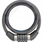 PARK Замок велосипедный 80см d8см, смен.код, трос-сталь, пвх-покрытие, цинк(код.цилин),пластик
