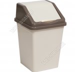 Ведро для мусора, 16л квадрат (26х26 h43см) (14) 