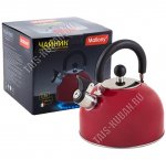 Чайник нерж ПРОМО 2,5л красный (12) 