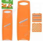 Терка многофункц.37х11см, 3 смен.насадки, нерж+пластик (10)