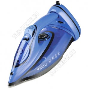 Утюг керам. подошв, на подстав 2600Вт ,синий (10) 