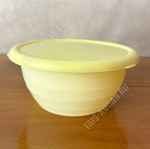 Миска кругл, лимон 3,2л, с крышк (d27 h10см) (20) 